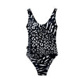 Schwarz-Weiß - Back - Hype - "Mixed" Badeanzug für Damen
