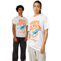 Weiß - Side - Hype - "Miami Dolphins" T-Shirt für Kinder