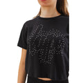 Schwarz - Side - Hype - kurzes T-Shirt für Mädchen