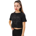 Schwarz - Front - Hype - kurzes T-Shirt für Mädchen