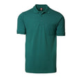 Grün - Front - ID Herren Pique Polo-Shirt mit Brusttasche, reguläre Passform, kurzärmlig