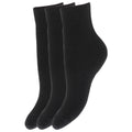Schwarz - Front - FLOSO Kinder Winter Thermo Socken (3-er Pack)