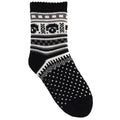 Schwarz - Front - Jungen ABS Strick Socken mit Fairisle Design