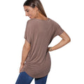 Mokka - Back - Krisp Damen Oversize-T-Shirt mit Tiger-Design