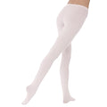 Weiß - Back - Silky Damen Ballett-Strumpfhosen mit variabler Fußöffnung