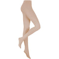 Tan - Back - Silky Damen Ballett-Strumpfhosen mit variabler Fußöffnung