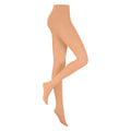 Leichte Sonnenbräune - Front - Silky Damen Ballett-Strumpfhosen mit variabler Fußöffnung