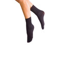 Schwarz - Back - Silky Damen Socken, knöchelhoch, blickdicht, 40 Denier, 3 Paar