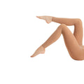 Tan - Back - Silky Damen Ballett-Strumpfhose ohne Füße - Leggings