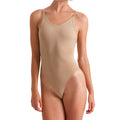 Nude - Front - Silky Damen Dance Body mit tiefem Rückenausschnitt, nahtlos