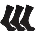 Schwarz - Front - Herren Thermo-Socken, 3er-Pack, Wollanteil
