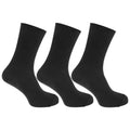 Schwarz - Front - Herren Socken mit Bambus-Anteil, 3er-Pack