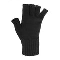 Schwarz - Back - FLOSO Damen Handschuhe, fingerlos