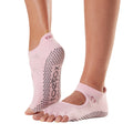 Pink - Back - Toesox - "Allure" Halbzehen-Socken für Damen