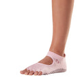 Pink - Side - Toesox - "Allure" Halbzehen-Socken für Damen