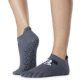 Grau-Weiß-Schwarz - Front - Toesox - Zehensocken für Damen