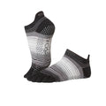 Schwarz-Weiß-Grau - Front - Toesox - "Static" Zehensocken für Damen