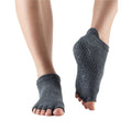 Anthrazit - Front - Toesox - Halbzehen-Socken für Damen
