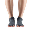 Anthrazit - Back - Toesox - Halbzehen-Socken für Damen
