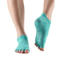 Aquablau - Front - Toesox - Halbzehen-Socken für Damen