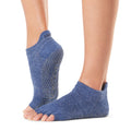 Marineblau - Front - Toesox - Halbzehen-Socken für Damen