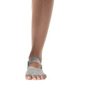 Grau - Side - Toesox - "Mia Nude" Halbzehen-Socken für Damen
