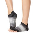 Schwarz - Back - Toesox - "Static" Halbzehen-Socken für Damen