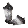 Schwarz - Front - Toesox - "Static" Halbzehen-Socken für Damen
