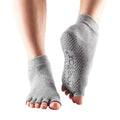 Grau - Back - Toesox - Halbzehen-Socken für Damen