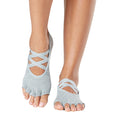 Grau - Lifestyle - Toesox - "Elle" Halbzehen-Socken für Damen