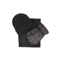 Schwarz - Front - Mountain Warehouse - Hut-, Schal- und Handschuh-Set für Damen