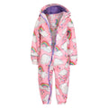 Pink-Violett - Close up - Mountain Warehouse - "Puddle" Regenanzug für Kinder