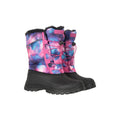 Dunkel-Lila - Front - Mountain Warehouse - Kinder Schneestiefel "Whistler Adaptive", Sternemuster
