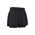 Schwarz - Side - Mountain Warehouse - Shorts für Damen - Laufen