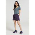Dunkel-Lila - Front - Mountain Warehouse - Shorts für Damen - Laufen