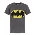 Dunkelgrau - Front - Batman Jungen Distressed Logo T-Shirt