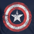 Blau - Side - Captain America Herren Movie Shield T-Shirt