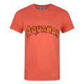 Orange - Front - Aquaman Herren Logo T-Shirt