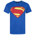 Blau - Front - Superman Herren Man Of Steel Logo T-Shirt