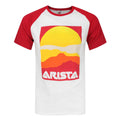 Weiß - Front - Arista Records Herren Baseball T-Shirt