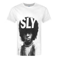 Weiß - Front - Sly Stone Herren Portrait T-Shirt