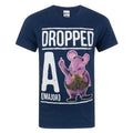 Marineblau - Front - Clangers Herren Dropped A Major Clanger T-Shirt