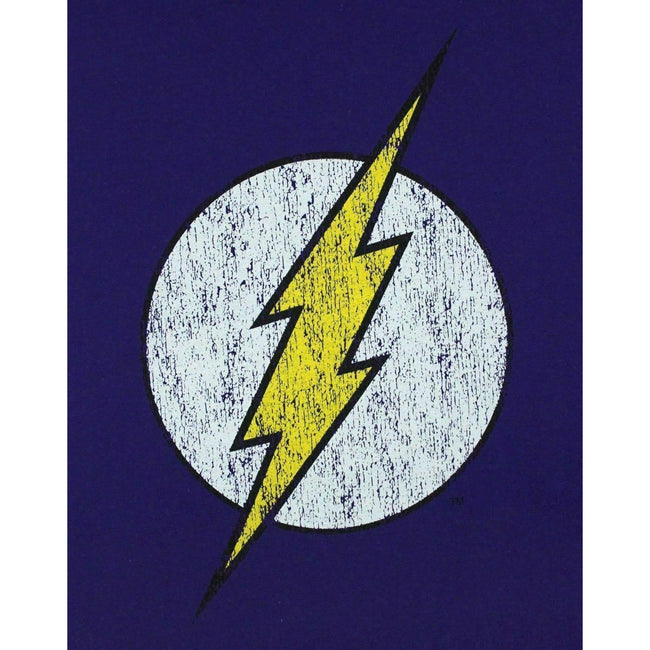 Violett - Side - Flash Damen Distress Logo T-Shirt