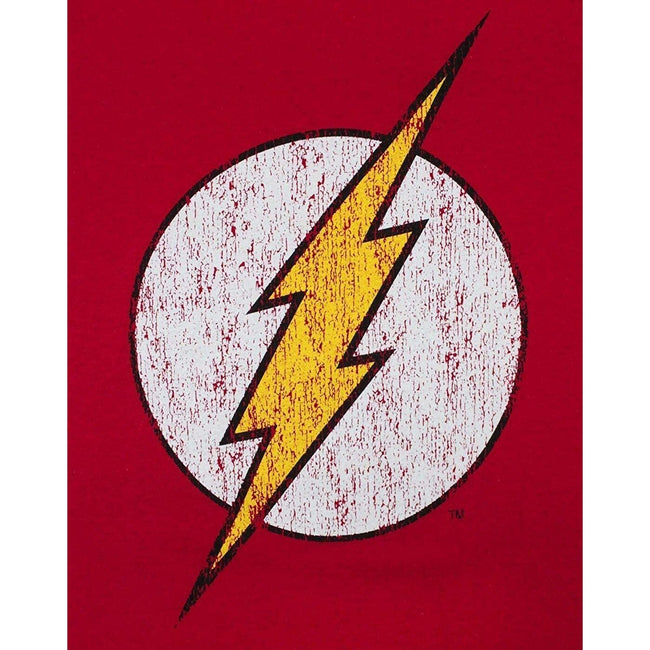 Rot - Side - Flash Damen Distress Logo T-Shirt
