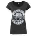 Anthrazit - Front - Amplified Damen Guns N Roses T-Shirt mit Folien-Druck