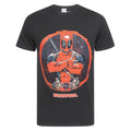 Schwarz - Front - Marvel offizielles Herren Deadpool Arms Crossed T-Shirt