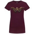 Rot - Front - Batman VS Superman Damen T-Shirt mit Wonder Woman Logo
