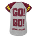 Grau-Kastanie - Side - Harry Potter offizielles Mädchen Gryffindor Quidditch Team Captain T-Shirt