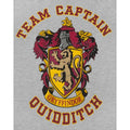Grau-Kastanie - Pack Shot - Harry Potter offizielles Mädchen Gryffindor Quidditch Team Captain T-Shirt