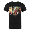 Schwarz - Front - Street Fighter offizielles Herren Character Panels T-Shirt